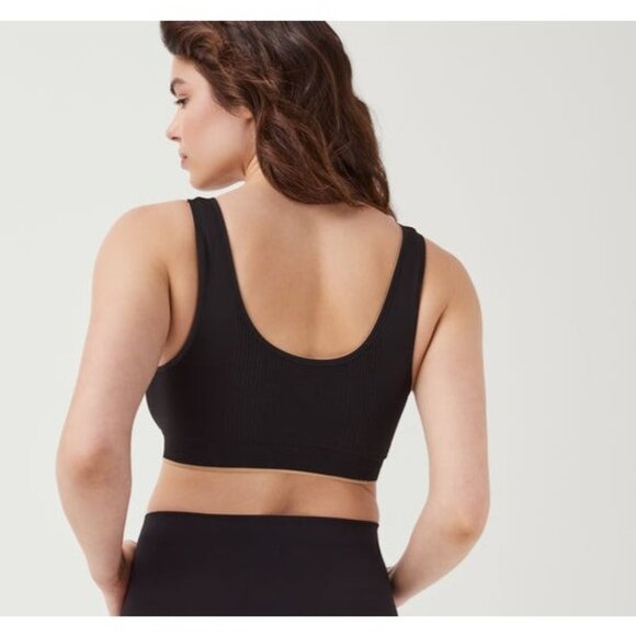 SPANX REVERSIBLE WIRELESS comfort bra black barely lounge pullover plus 3XL - Picture 4 of 12
